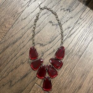 Kendra Scott Red Statement Necklace